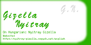 gizella nyitray business card